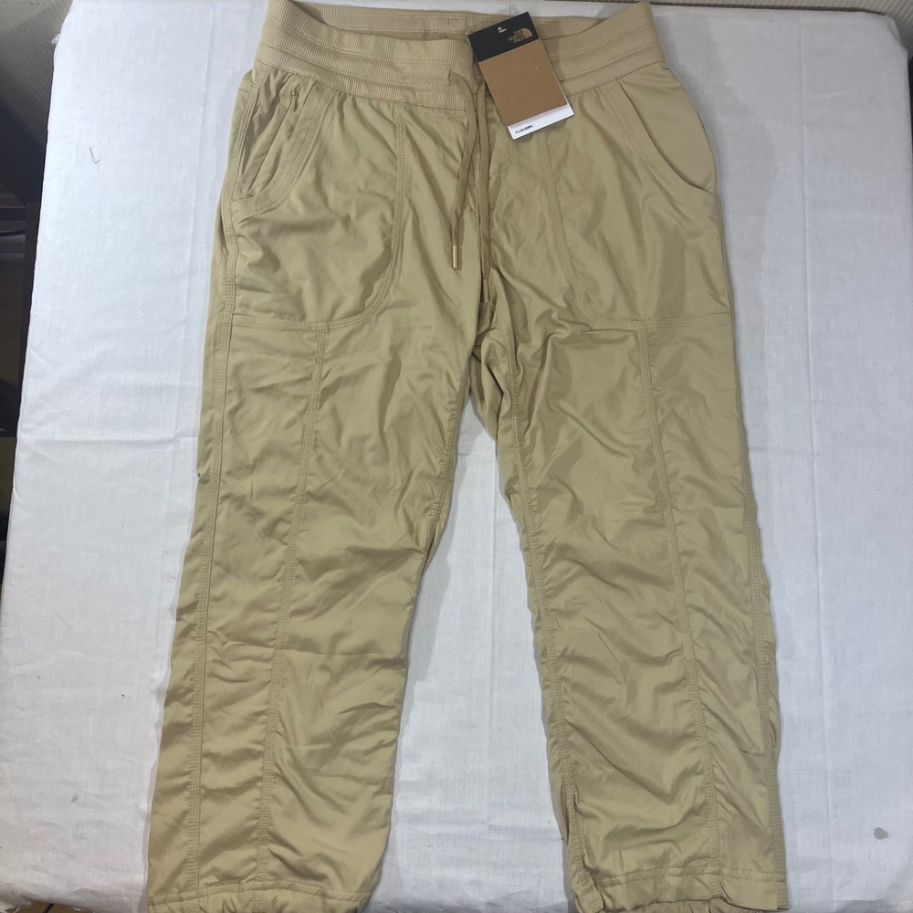 The North Face Aphrodite 2.0 Capri Pants Khaki Stone Medium NF0A2UO6LK5-M-REG